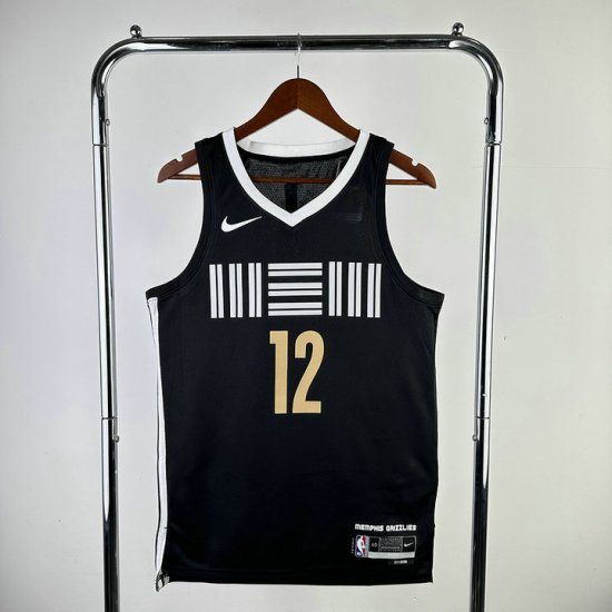 NBA 12 Morant Memphis Grizzlies 23-24 city Maillot imprimé